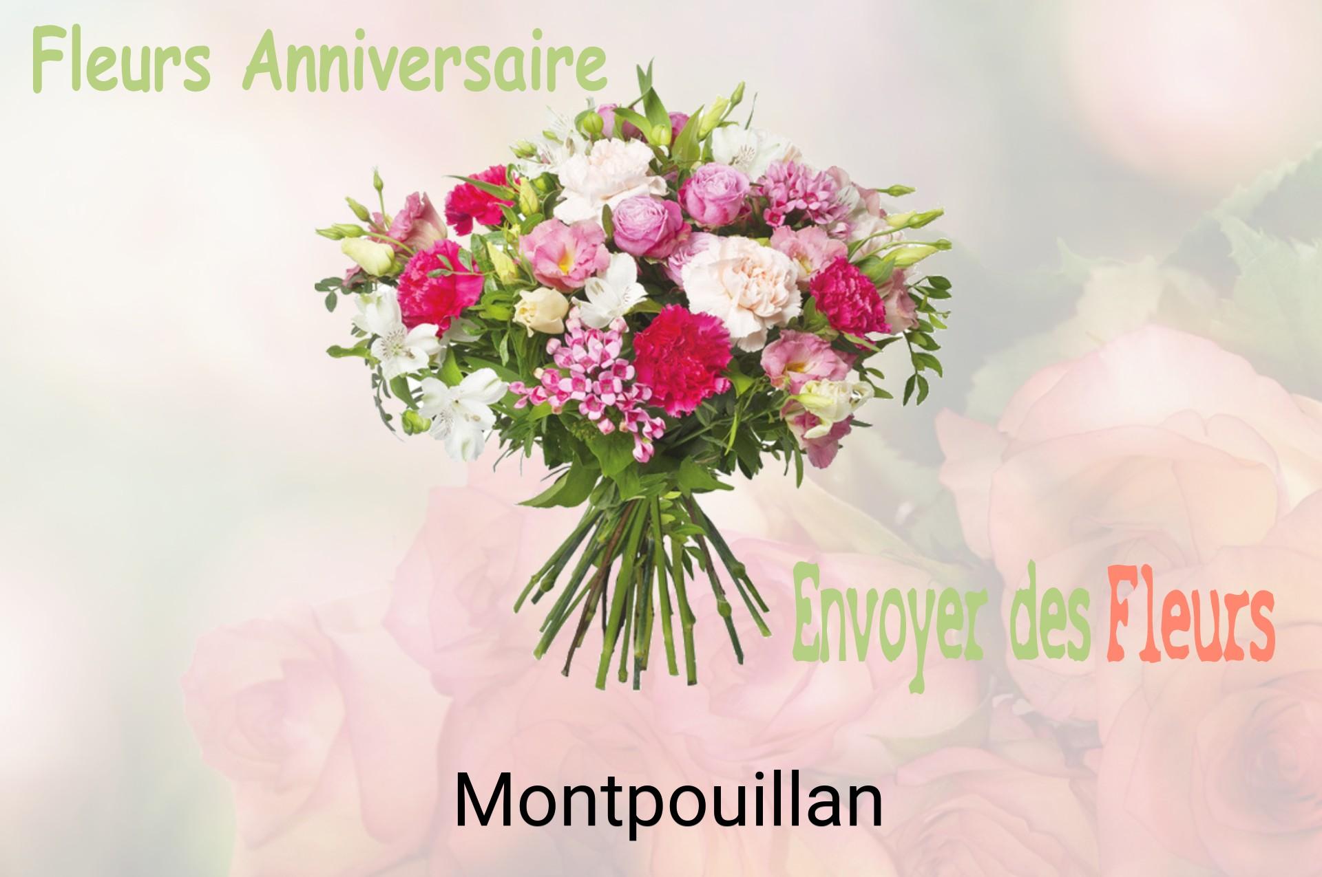 Bouquet de fleurs d’anniversaire livré à Montpouillan